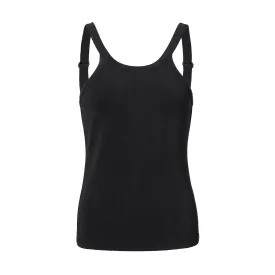 Black Knitted Tank Top