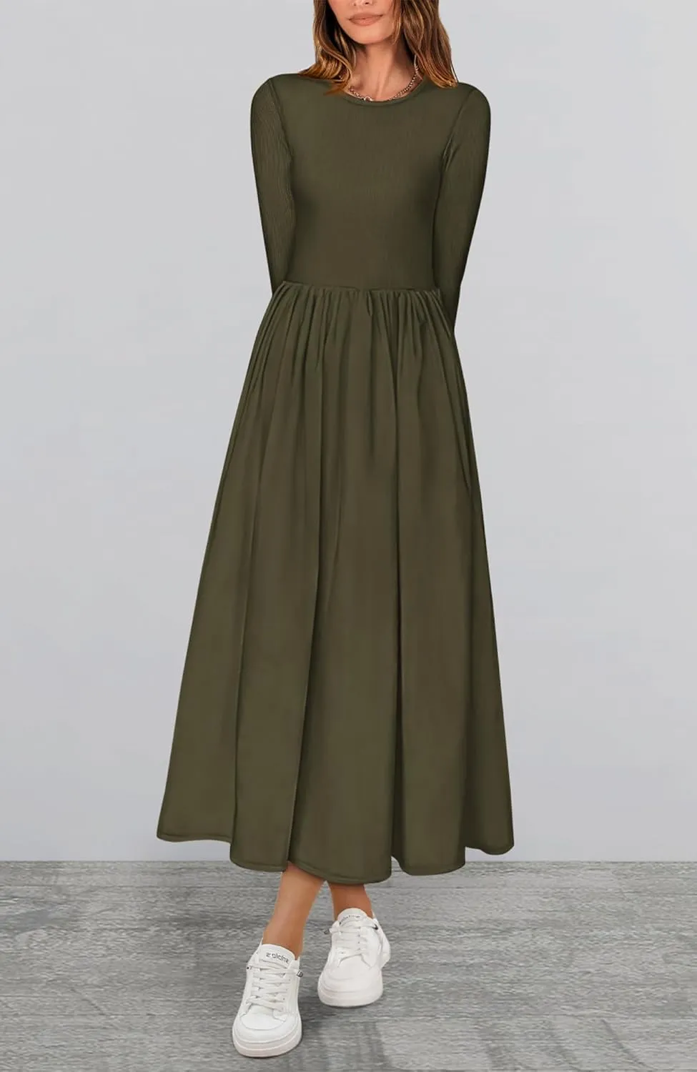 BTFBM Casual Long Sleeve Dresses Spring Dresses 2025 Wedding Guest Dress Midi Dress Flowy Bohemian Long Dress