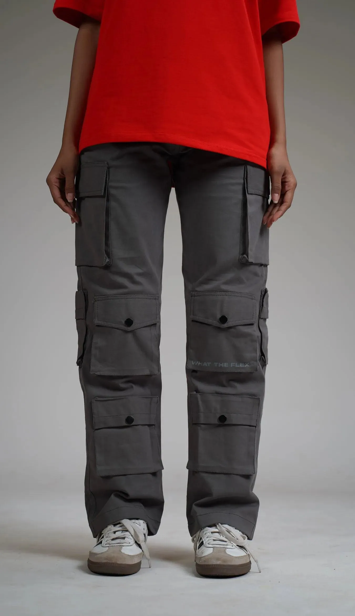 CHARCOAL GREY POCKET Cargo Pants - Exclusive
