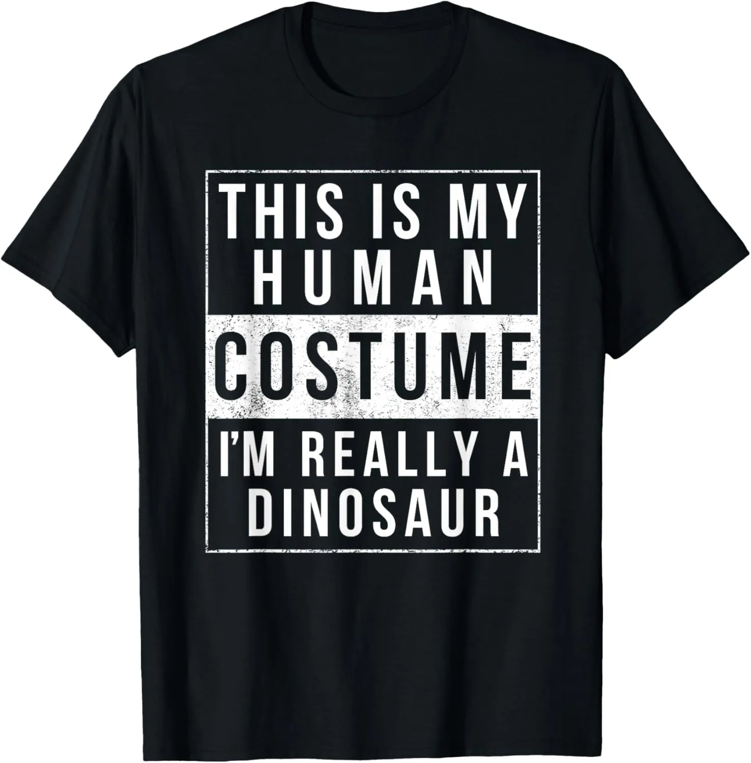 Dinosaur Halloween Costume T Shirt Funny Easy for kids adult T-Shirt
