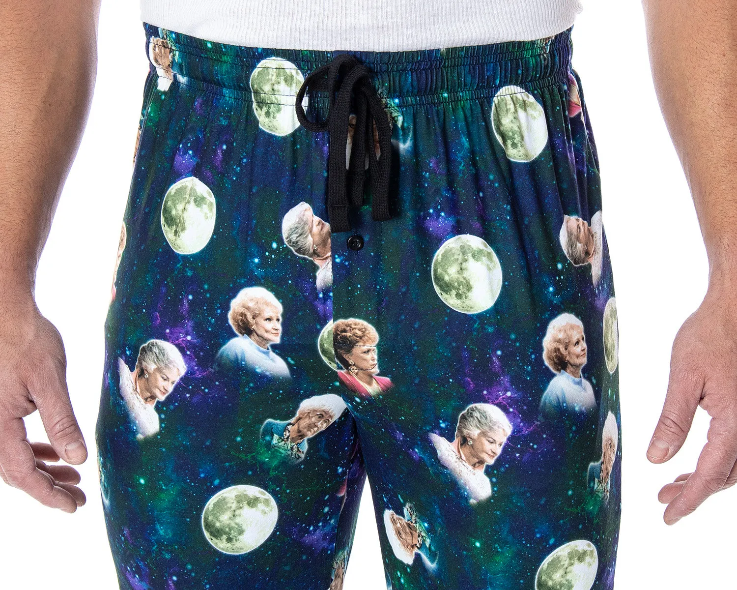 Golden Girls Men's 4 Character Moon Allover Sleep Lounge Pajama Pants