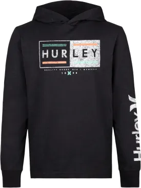 Hurley Boys' Long Sleeve Hooded Graphic T-Shirt