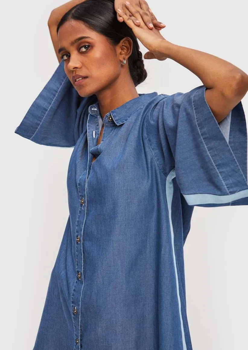 Letting Loose Shirt in Blue Denim