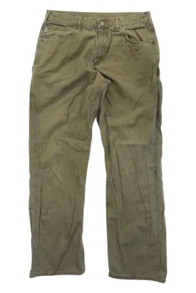 Mens Canvas Carpenter Loose Fit Pants
