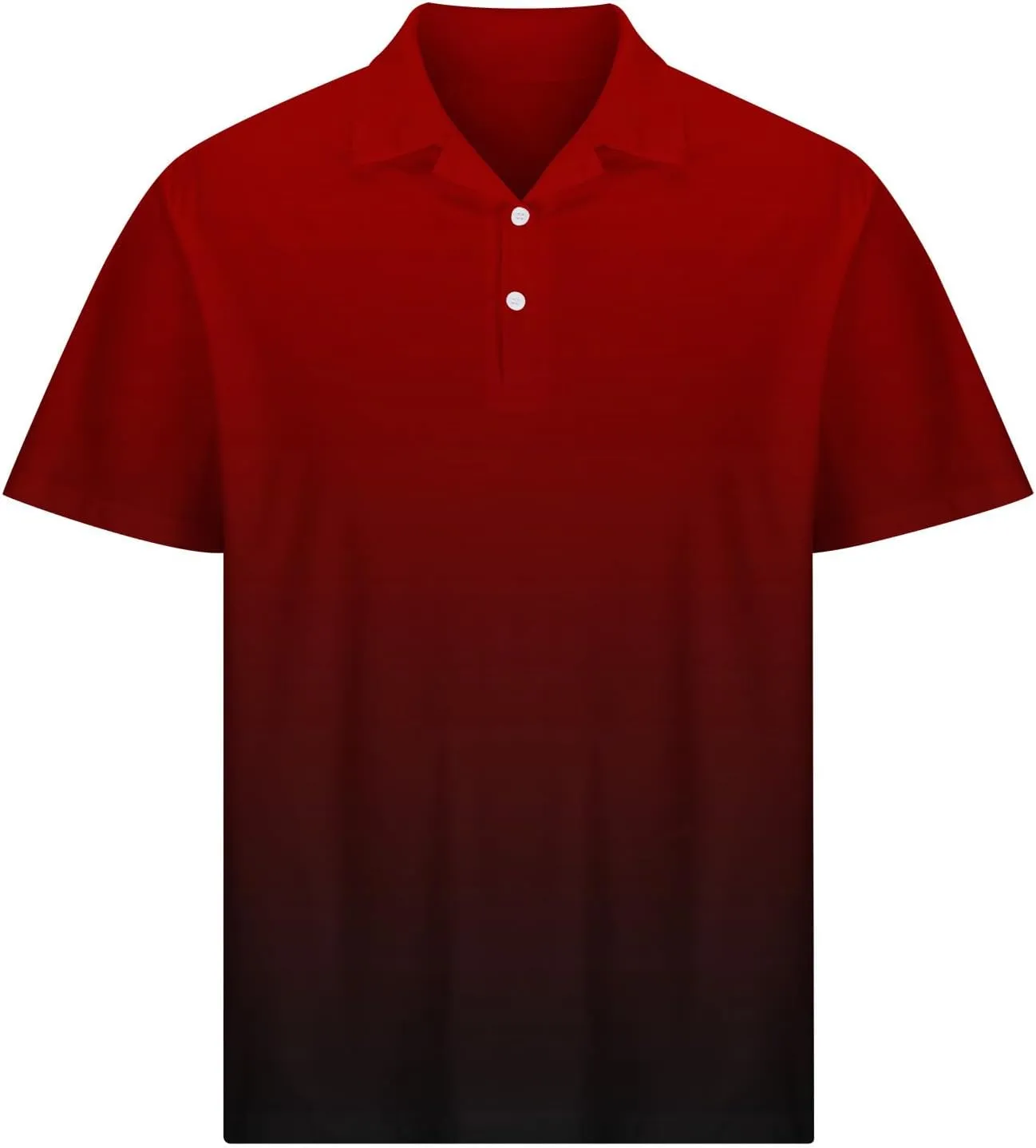 Mens Polo Shirts Short Sleeve Sport Golf Tennis T Shirt Quick Dry Athletic Workout Polo Shirt Gradient Blouse