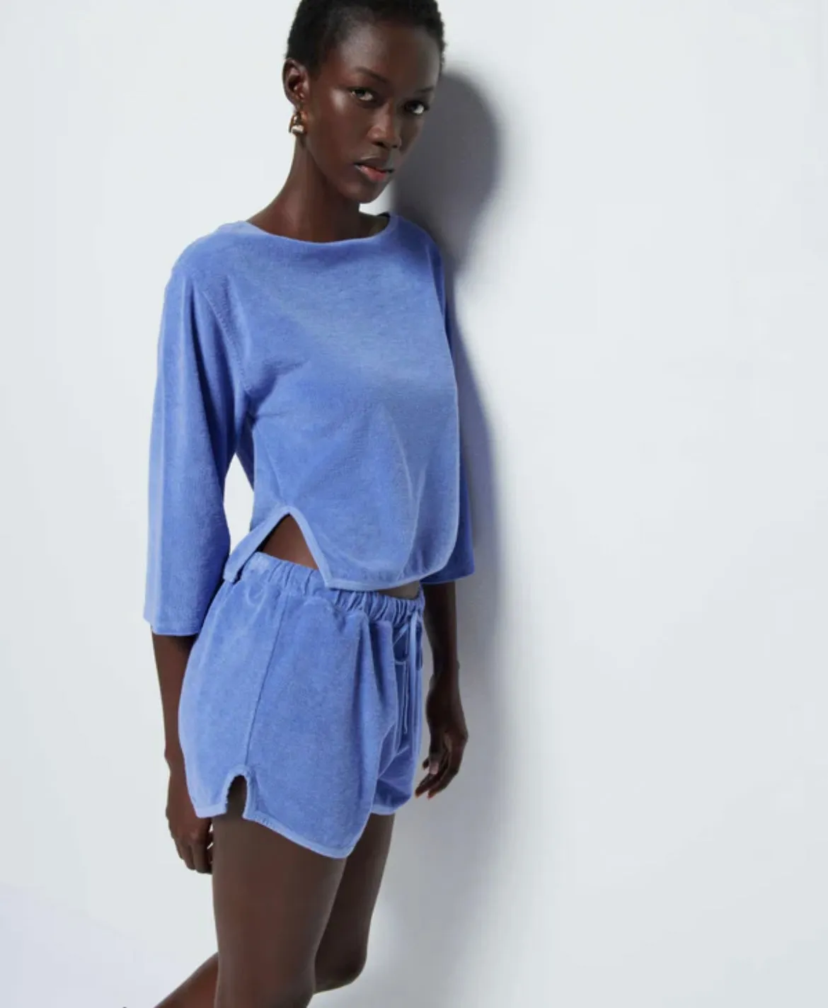 Nation Ltd. Fallon Terry Cloth Popover Sweatshirt