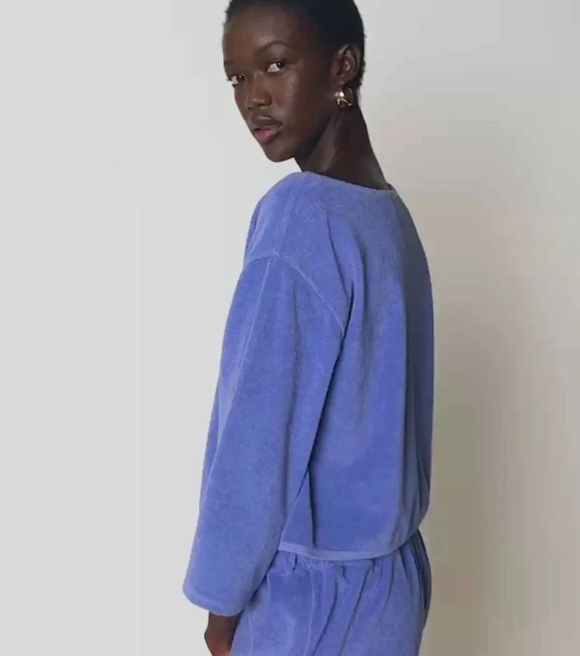 Nation Ltd. Fallon Terry Cloth Popover Sweatshirt