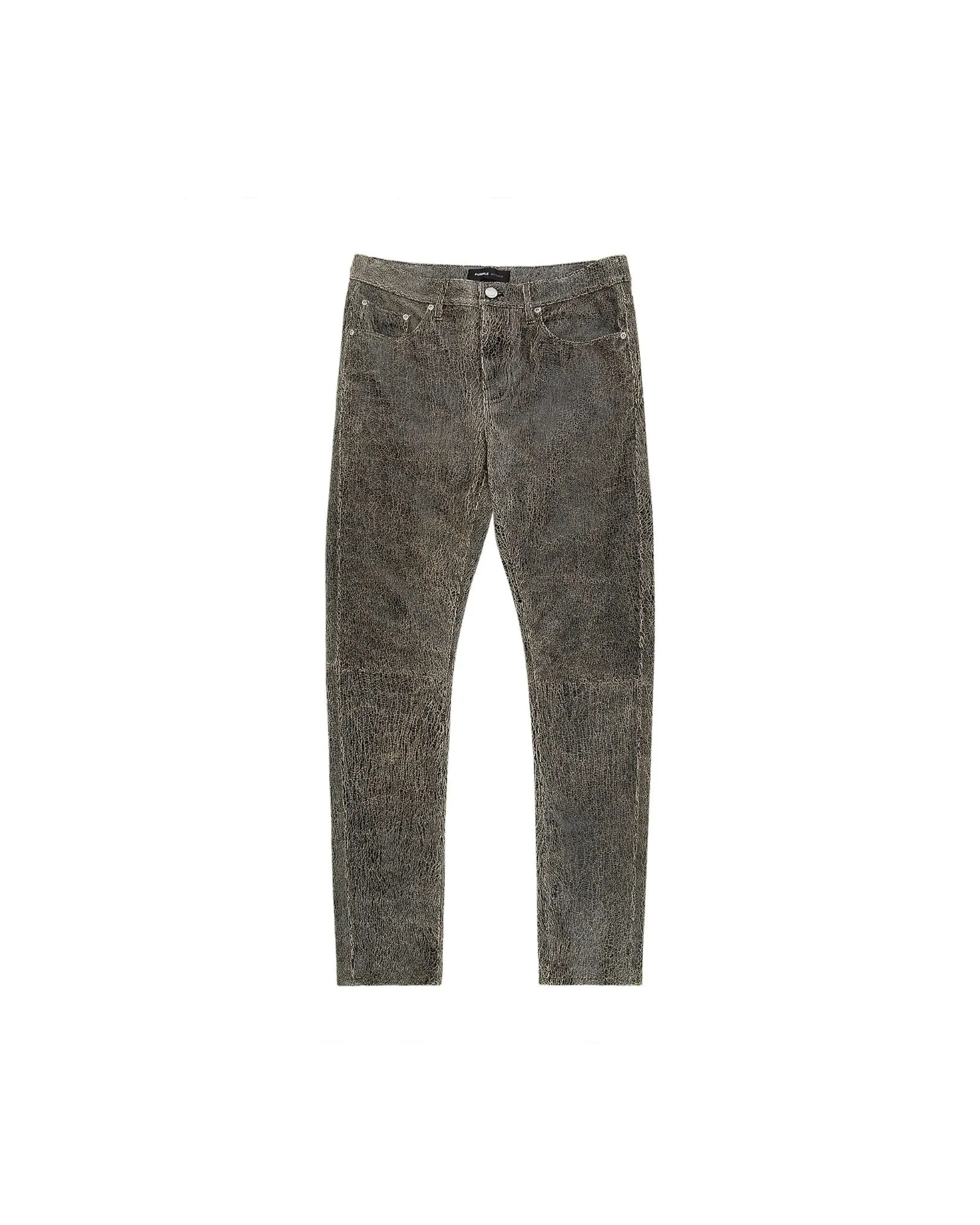 P001 Slim Fit Leather Pant - Black