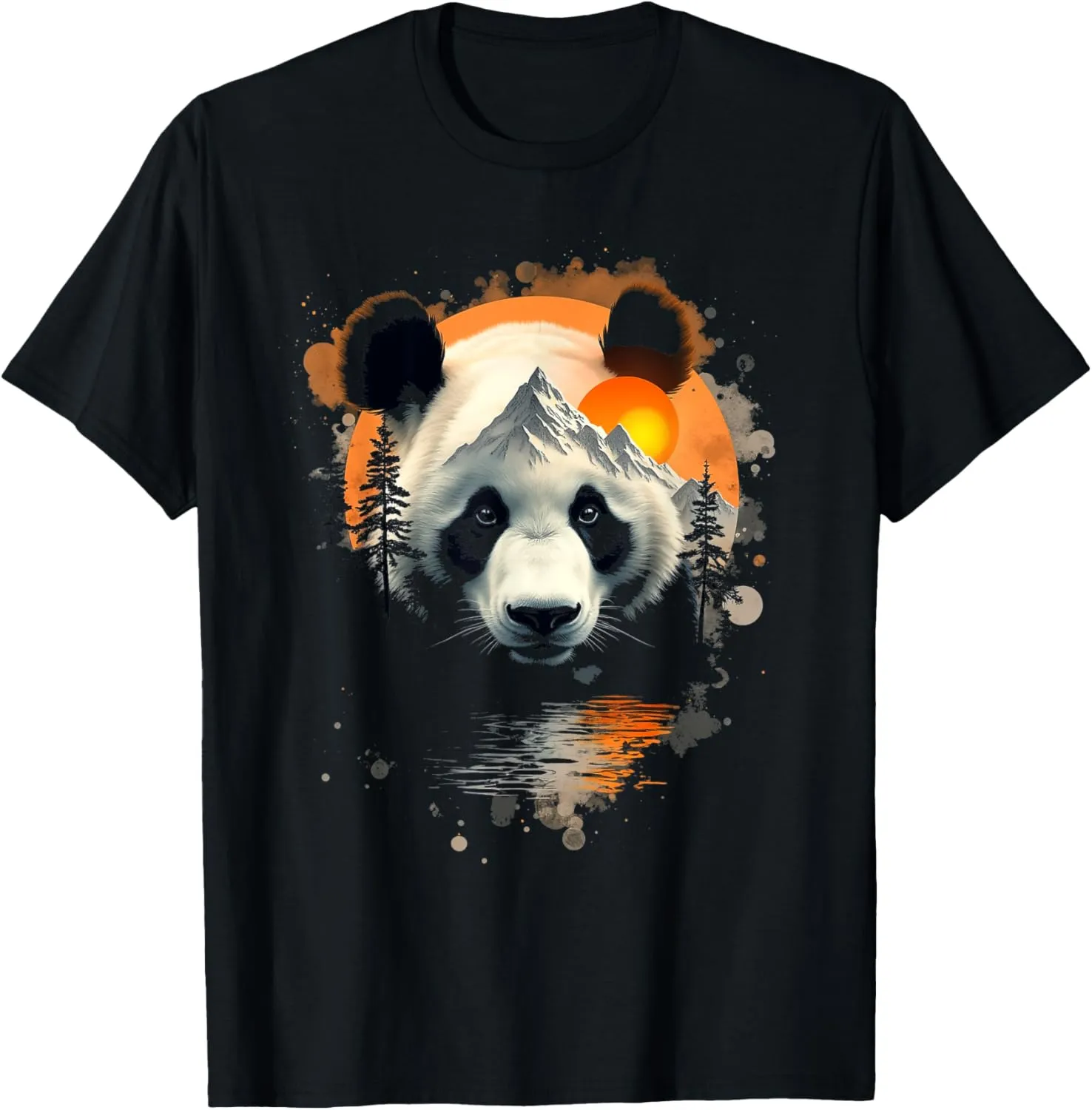 Panda mountain landscape T-Shirt