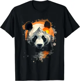 Panda mountain landscape T-Shirt