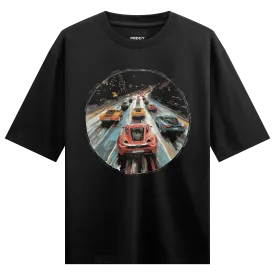 Prdgy Fast And Curious Front Oversized T-Shirt