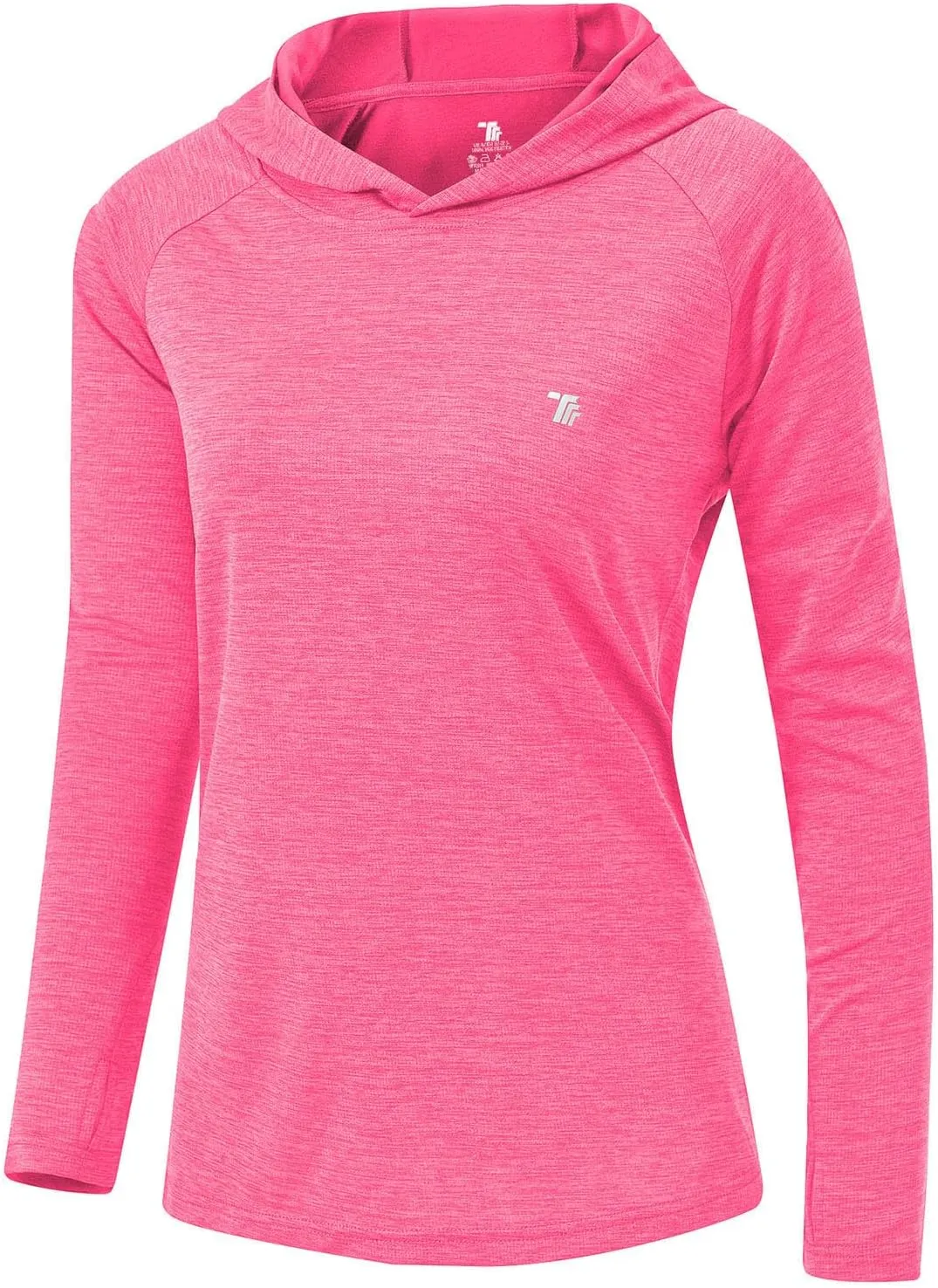 TBMPOY Womens UPF 50  Sun Protection Hoodie Shirt Long Sleeve Fishing Hiking Outdoor UV Shirt Lightweight