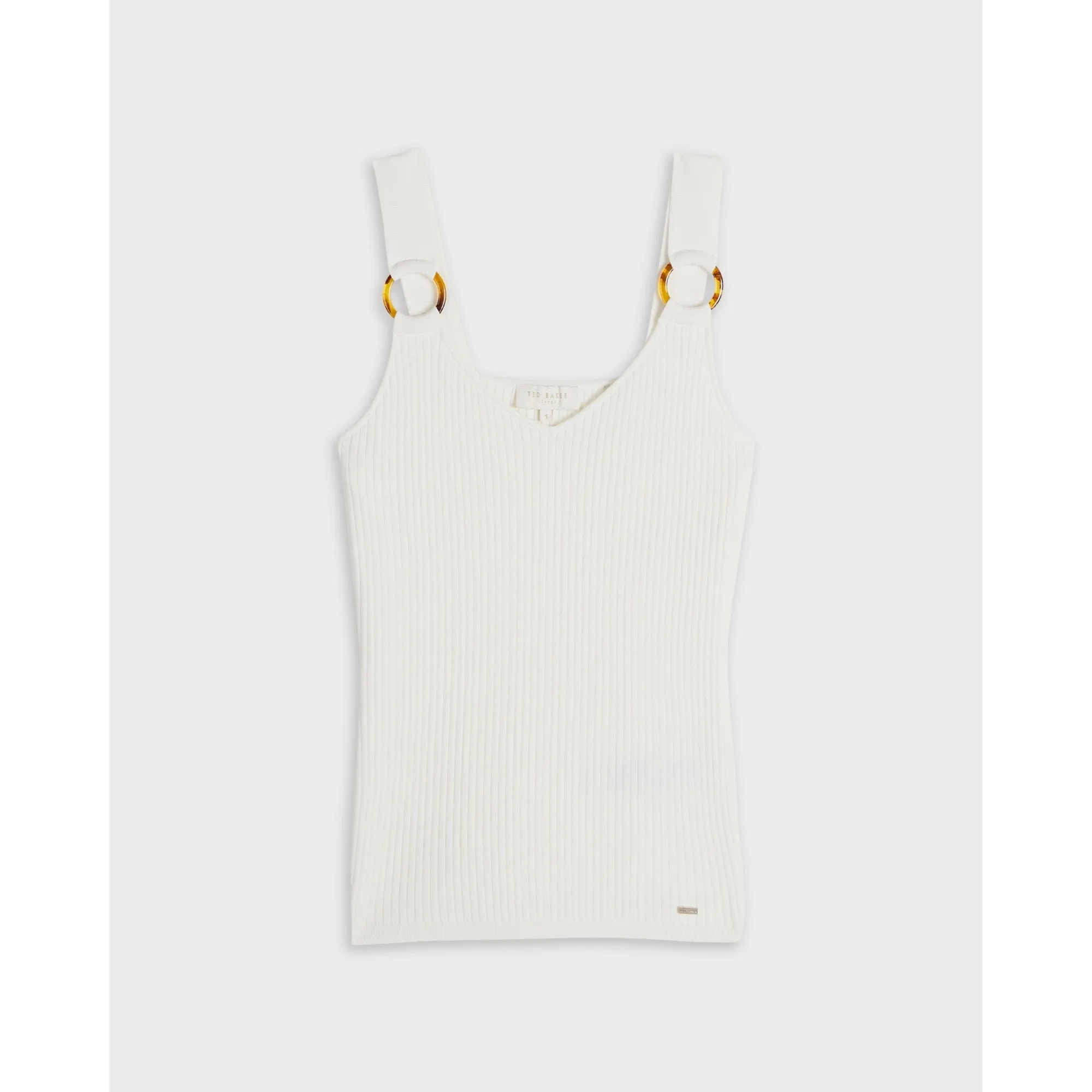 Women Wmk-Sansaa-Knitted Tank Top - White