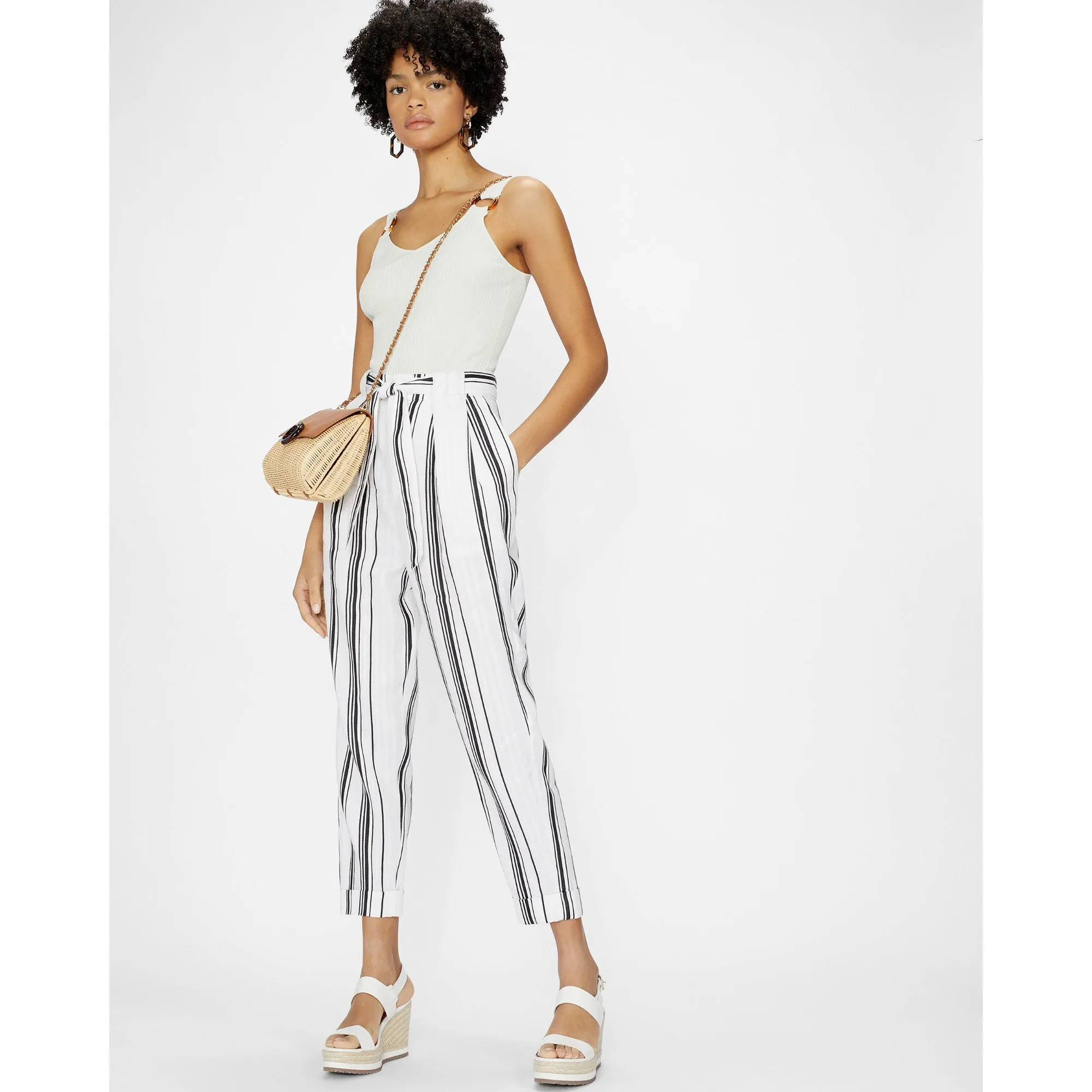 Women Wmk-Sansaa-Knitted Tank Top - White